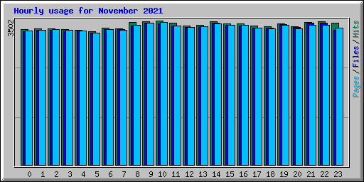 Hourly usage for November 2021