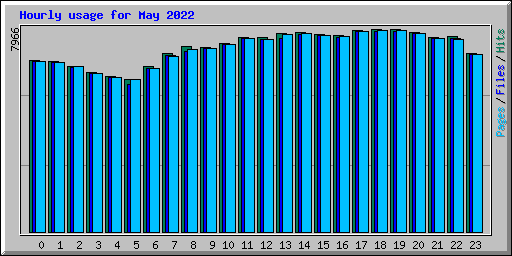 Hourly usage for May 2022