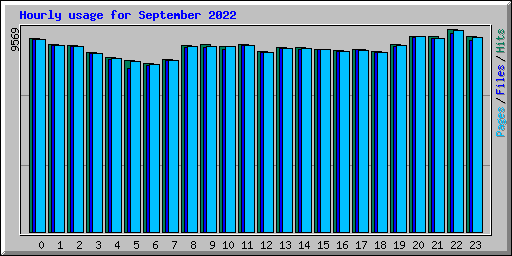 Hourly usage for September 2022